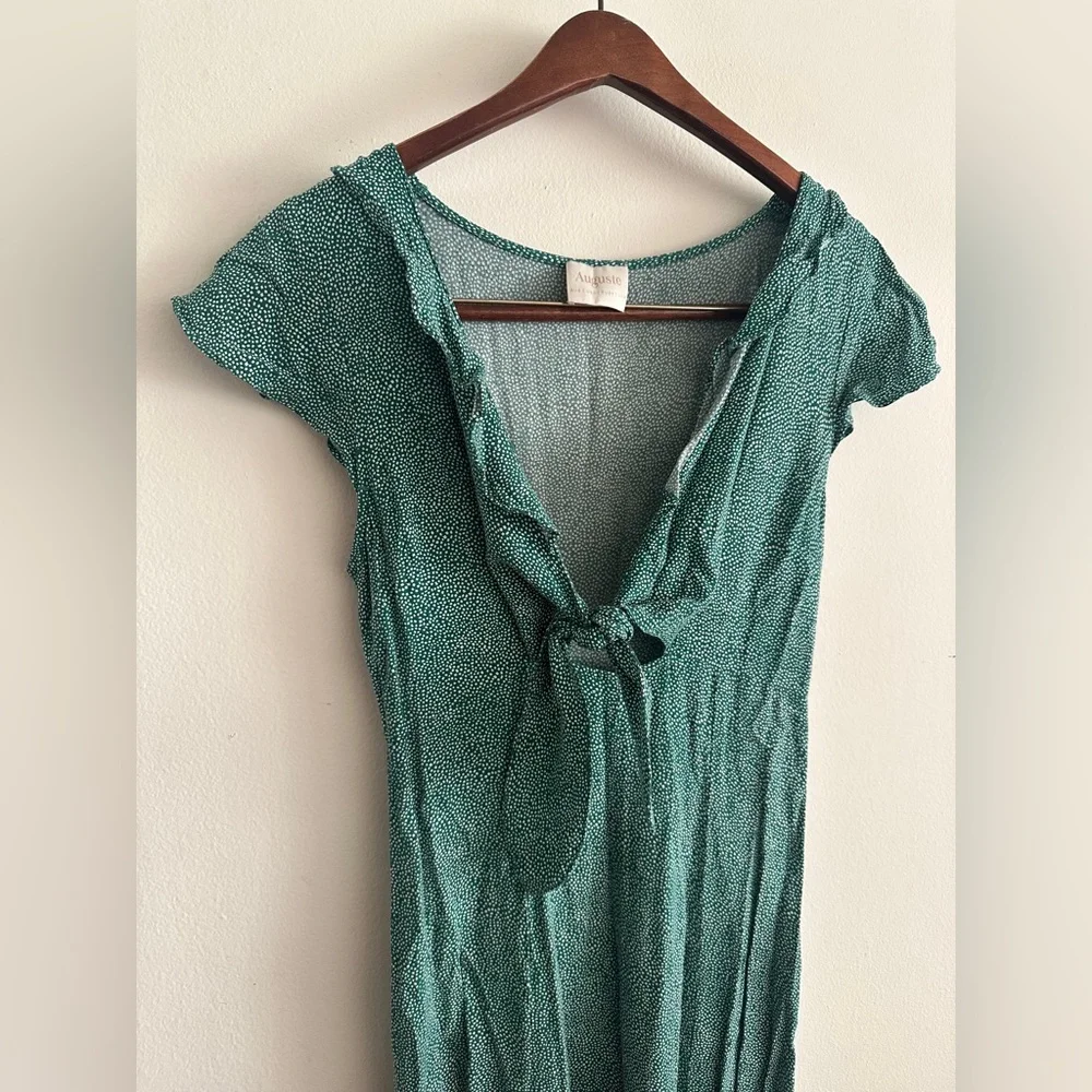 AUGUSTE THE LABEL Ruffle Odd Polkadot Midi Dress SIZE 2 SMALL Flowy Feminine
